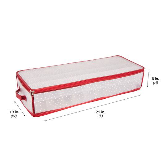 Simplify Red Ornament Storage Organizer